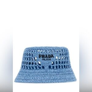 Prada Raffia Bucket Hat